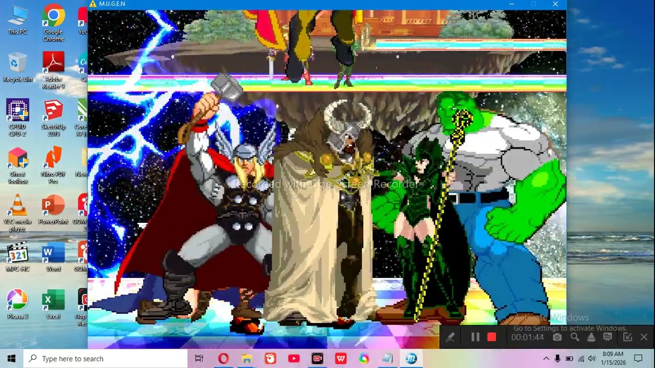 Thor Ragnarok Party 4v4 Patch MUGEN 1.0 Battle!!! Part 1