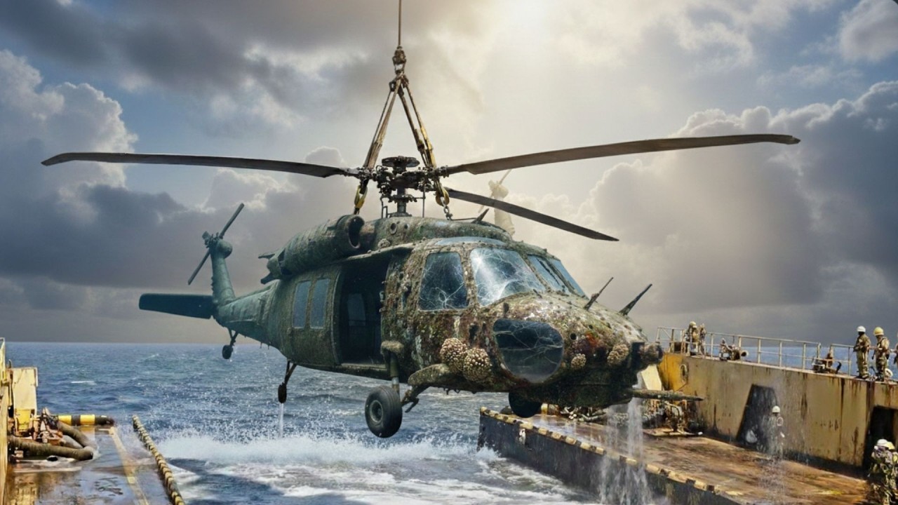Decades on the Seafloor… Salvaging, and Restoring a Black Hawk to First Power-Up (Unreal!)
