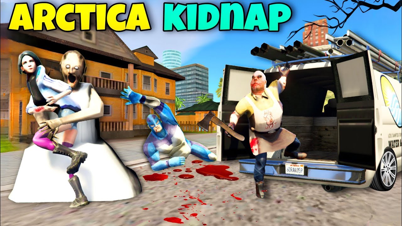 Arctica Kidnapping By Granny & Mr Meat In Vice Town | Rope Hero Vice Town | Horror Video