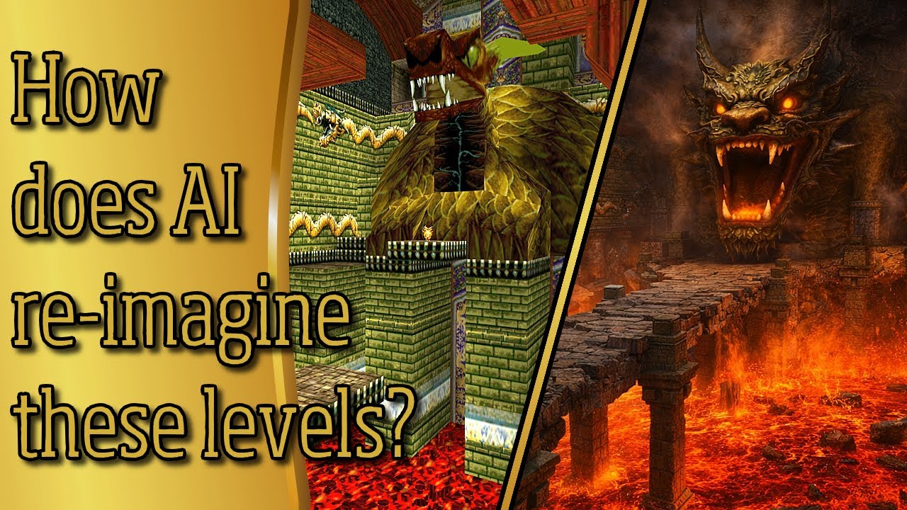 PS1 Tomb Raider levels REMADE with AI