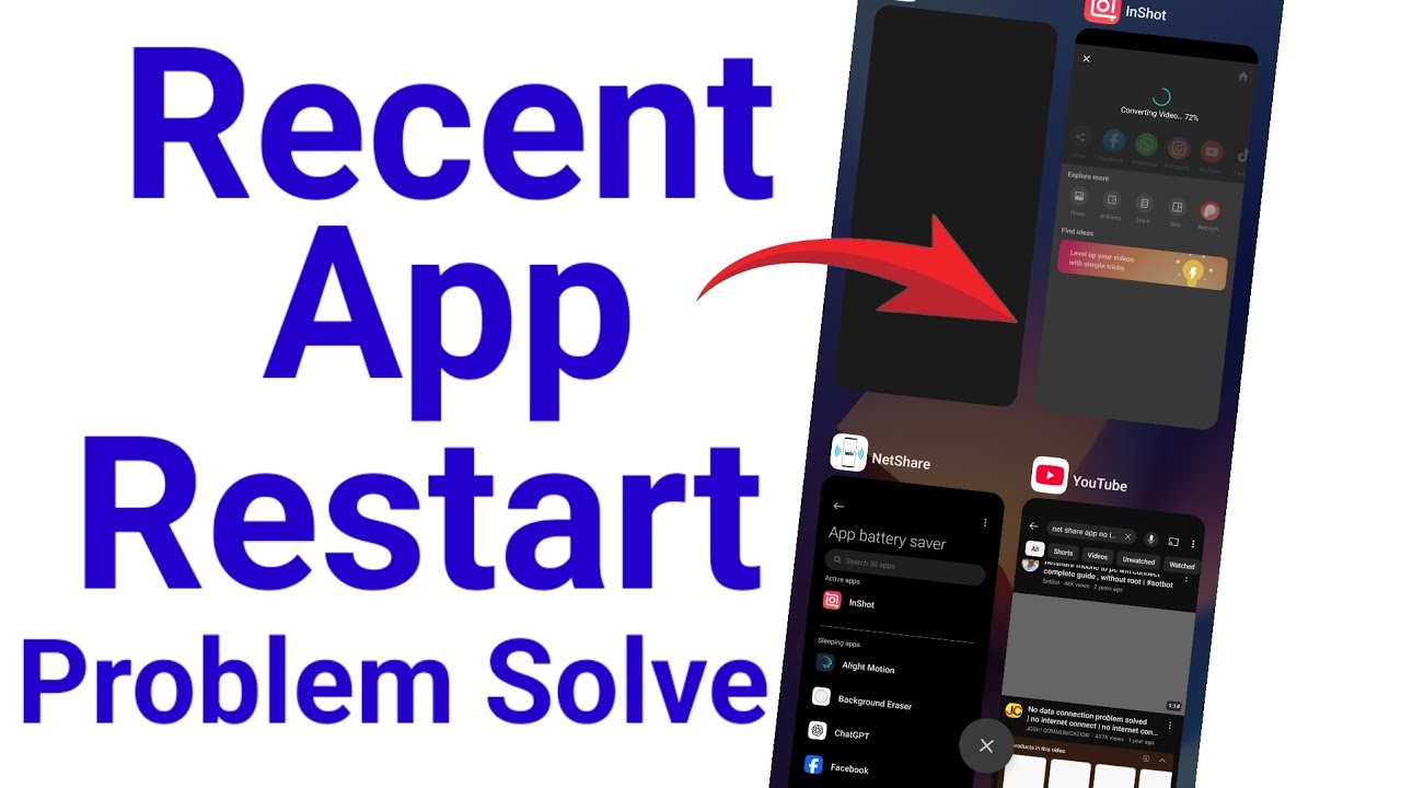 recent app restart problem - how to solve background app restart problem - recent app relaunch