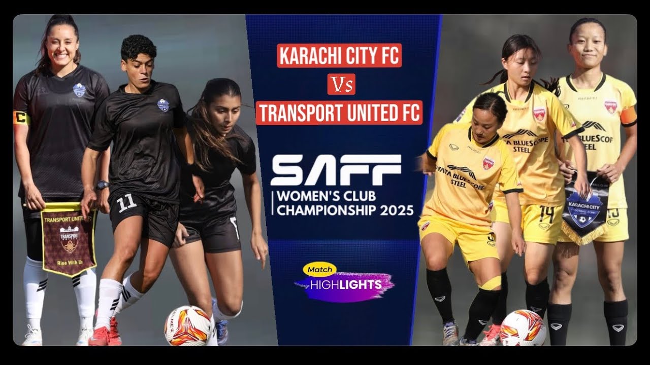 पुजा राना&rsquo;s Transport United vs Karachi City FC [highlights]: Pak vs Bhu #saffwomenclubchampionship