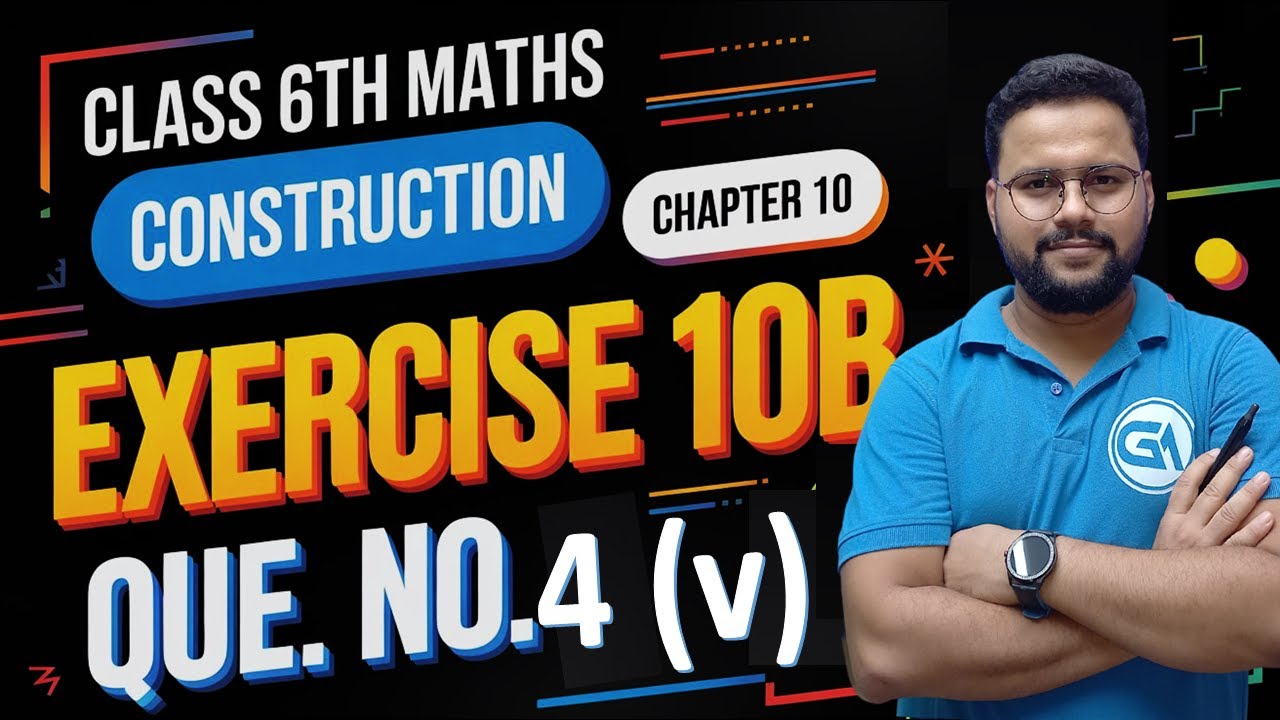 Class 6 RS Aggarwal Ch 10 &ndash; Construction (Ex 10B Q4 v) &ndash; Constructing 105&deg; Angle