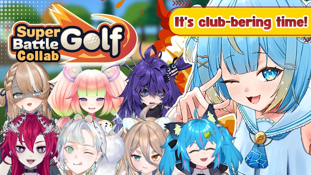 【Super Battle Golf VTUBER COLLAB】Driving everyone putt crazy⛳⚪️💥【Penny Puffball】