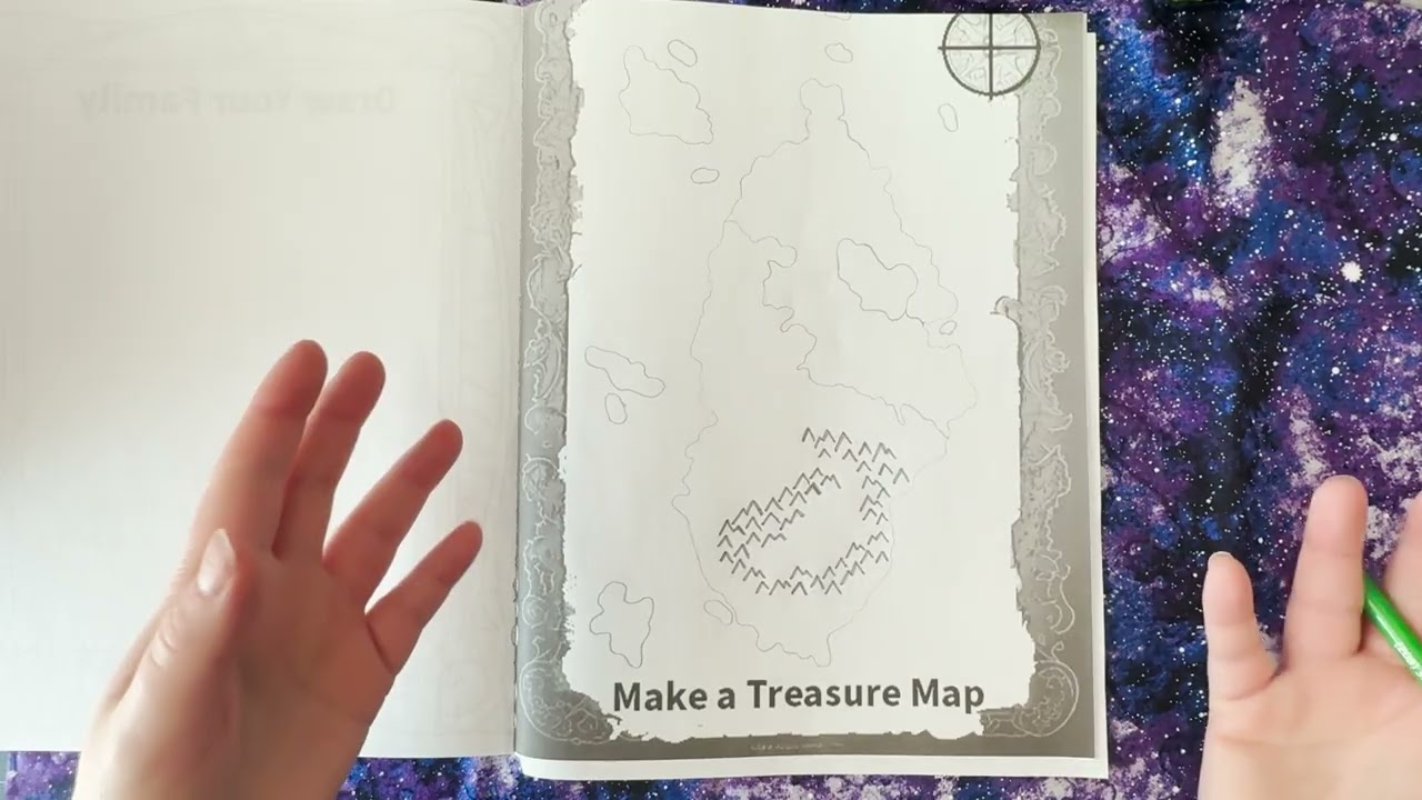Coloring Book Time! Make a Treasure Map with Me 🗺️✨