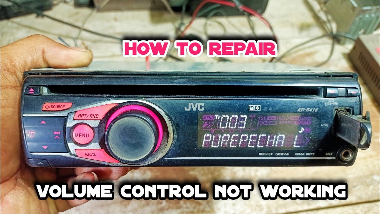 jvc kd-r416 car stereo volume control not working jvc
