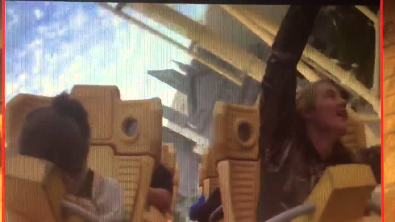 Girl passes out on roller coaster!
