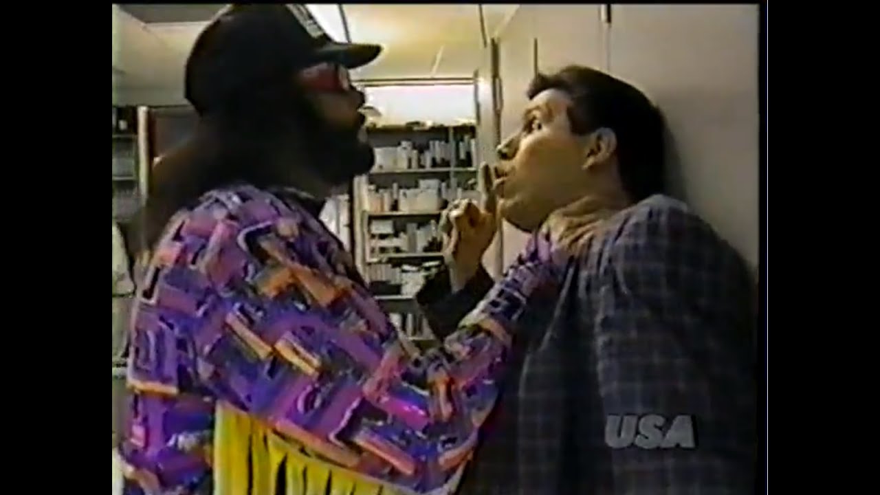 Macho Man Randy Savage and Todd Pettengill host WWF Mania (09-11-1993)