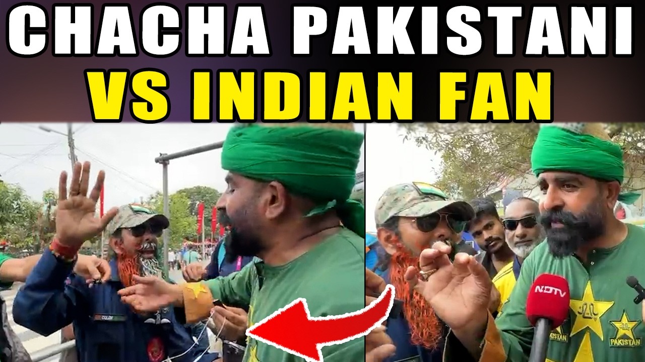 Chacha Pakistani vs Indian Fan &ndash; Heated Debate Before Pak vs India Clash! 🇵🇰🇮🇳