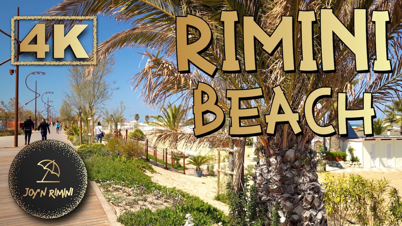 SPIAGGIA DI RIMINI IN PRIMAVERA 4K – Rimini, Italy