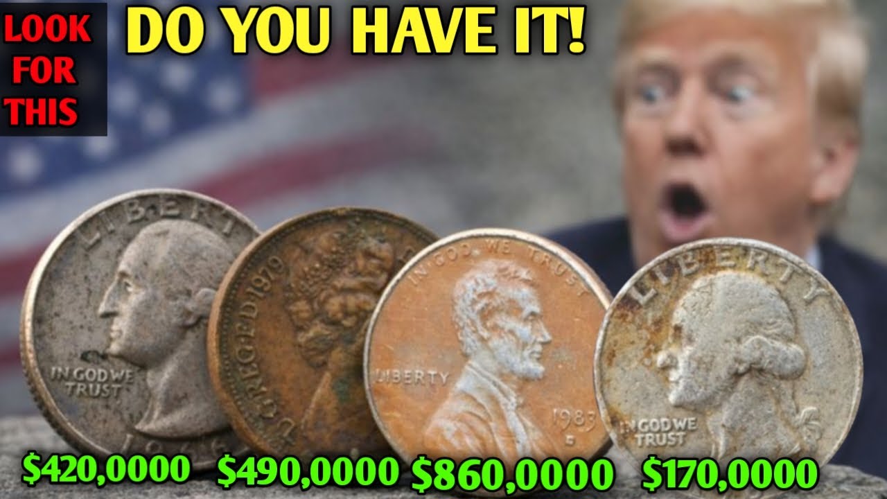 Top 4 Coins Worth Money 💰 Sacagawea Dollar, UK New Penny & Washington Quarters
