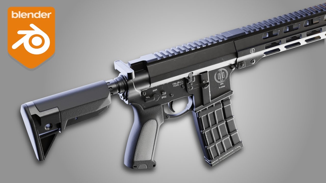 Blender Gun Modeling - Topology Perfection with Bevels