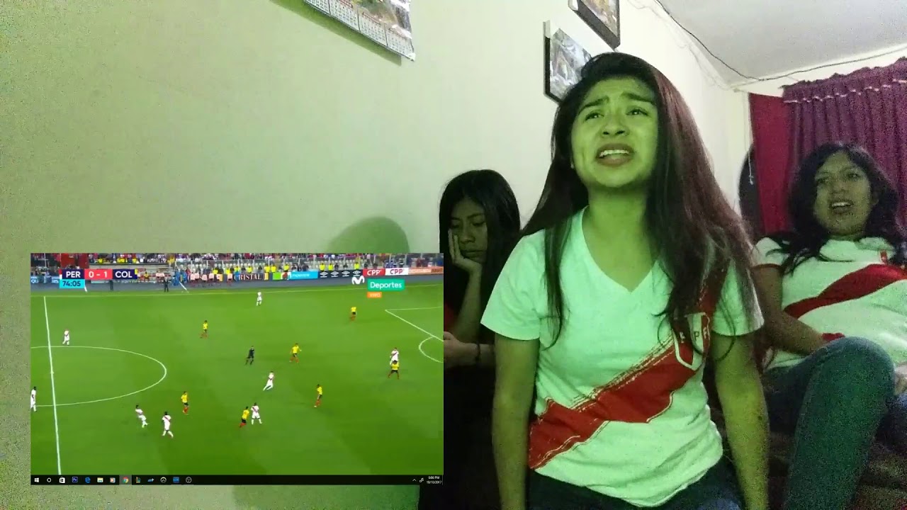 VIDEO REACCIÒN PERÙ 1 VS COLOMBIA 1
