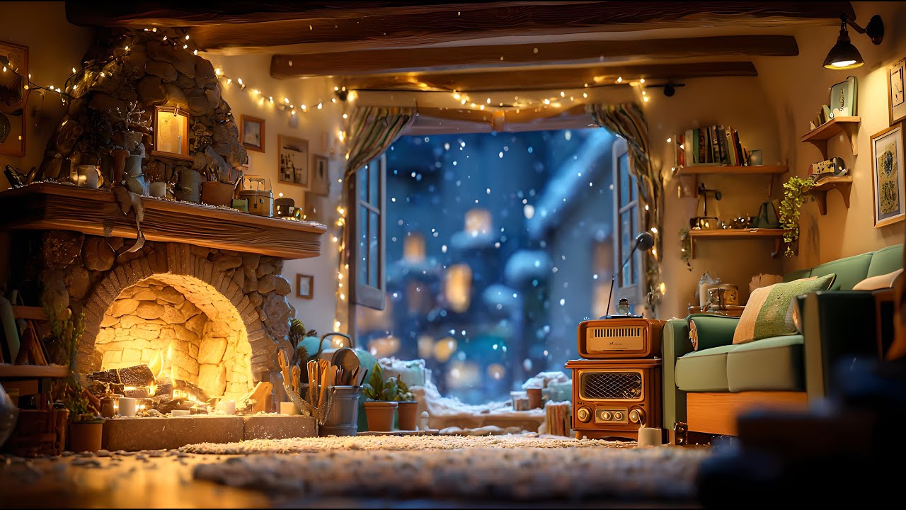 Serene Christmas Jazz – Fireside Holiday Moments
