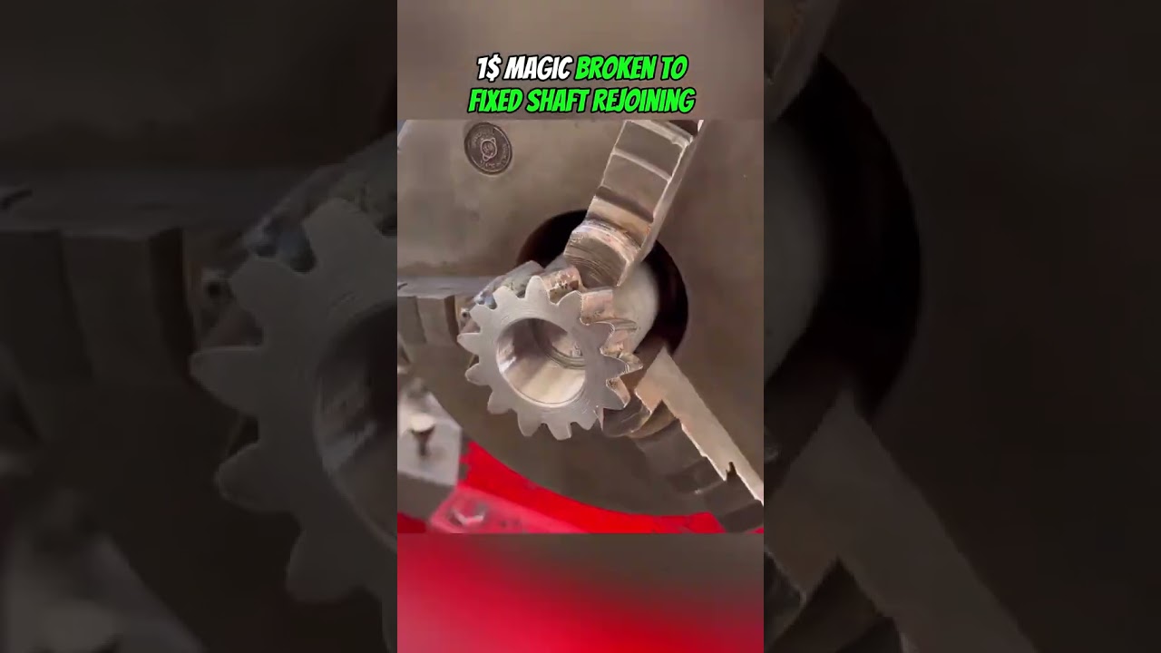 Broken shaft repair #handwork #automobile ##machine #mechanicalworkshop #welding #mechanical