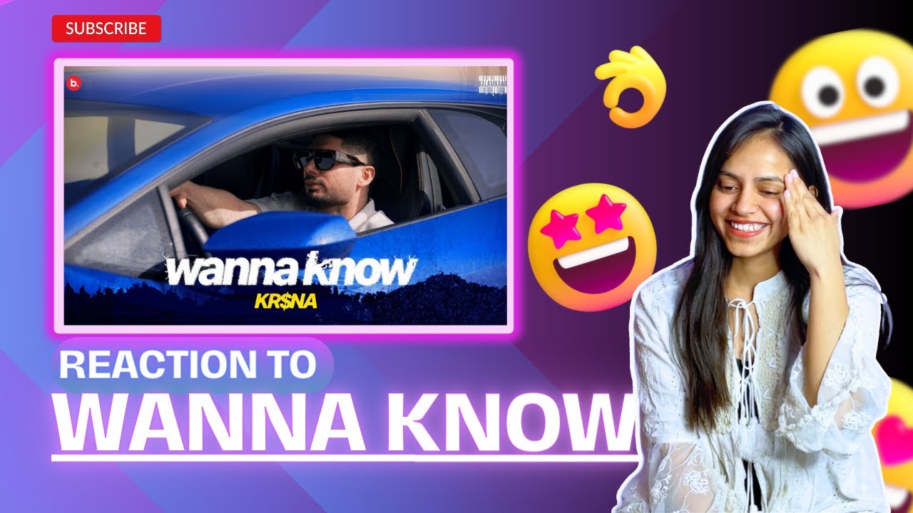 Reaction on Wanna know by Krsna | @ReactionMasala #krsnareaction #wannaknow