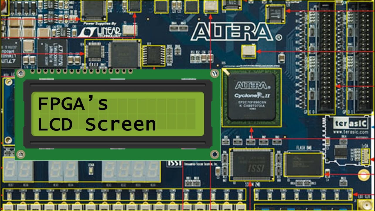 Подключение ЖК-дисплея к плате FPGA (DE2-70)