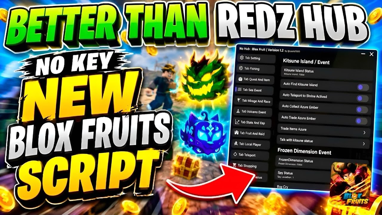 [БЕЗ КЛЮЧА] НОВЫЙ СКРИПТ ДЛЯ BLOX FRUITS (Roblox) | ЛУЧШЕ, ЧЕМ REDZ HUB | БЫСТРАЯ АВТОМАТИЧЕСКАЯ ...