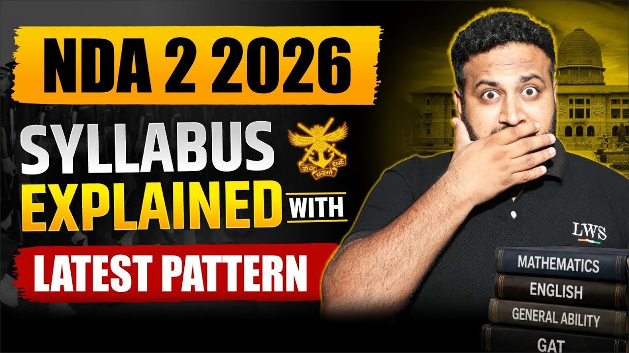 NDA 2026 Exam Syllabus😲 What Is The Pattern Of NDA Written Exam 2026?  Learn With Sumit