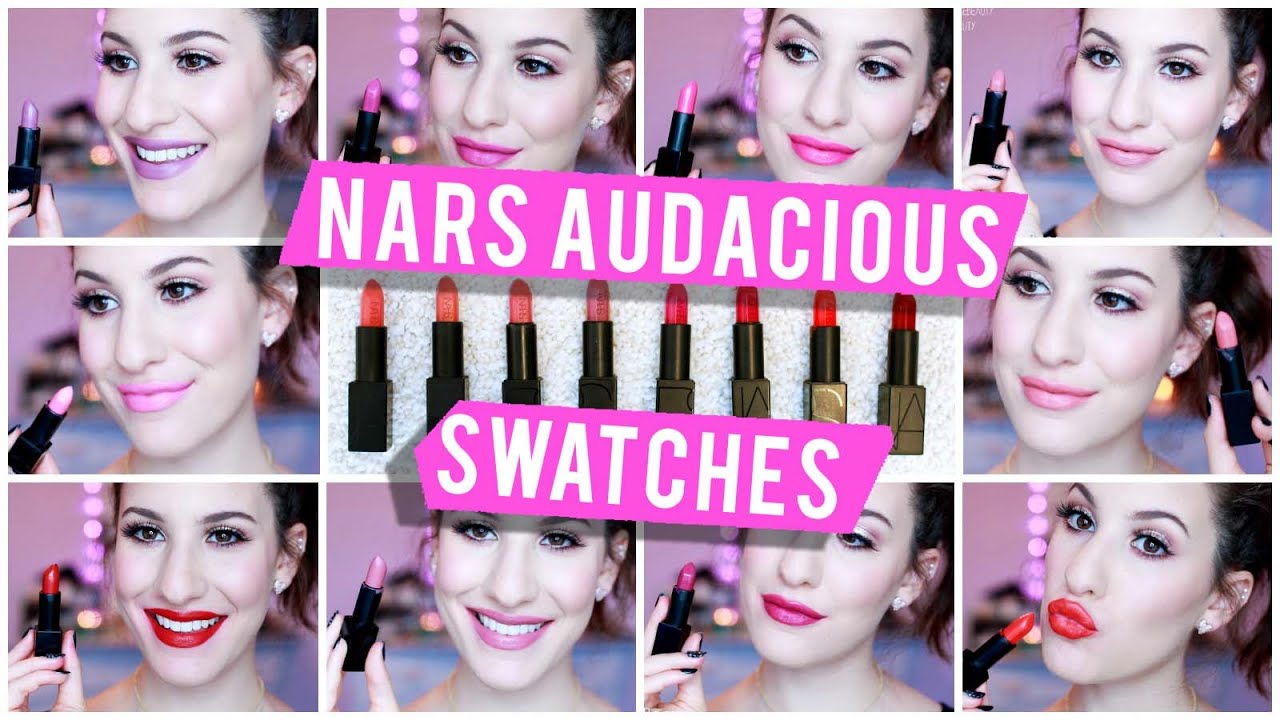 NARS AUDACIOUS LIPSTICK SWATCHES + REVIEW ♡ | JamiePaigeBeauty