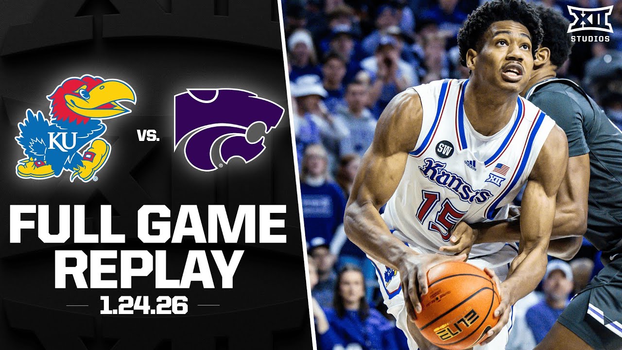 Kansas vs. Kansas State Full Game Replay (1.24.26) | 2025-26 Big 12 Men's Basketball