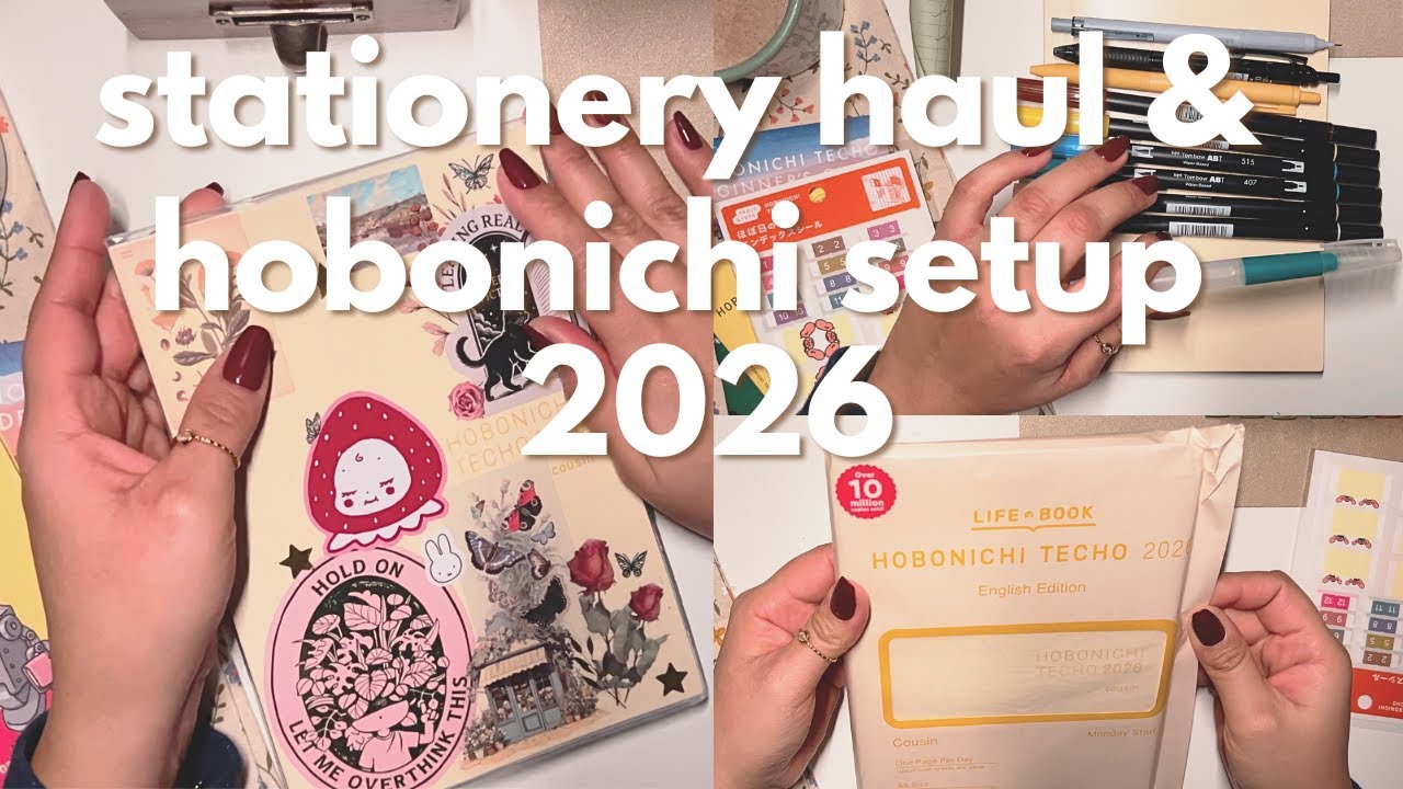 Stationery haul ✨ Hobonichi setup for 2026