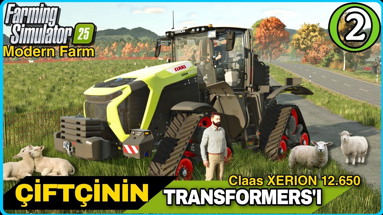 ÇİFTÇİNİN TRANSFORMERS'I PALETLİ DEV CLAAS XERION 12.650 ALDIK🔸️DEVASA KOYUN AHIRI KURDUK modernfarm