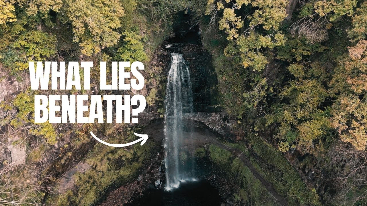 Walking behind Henrhyd Waterfall | Brecon Beacons