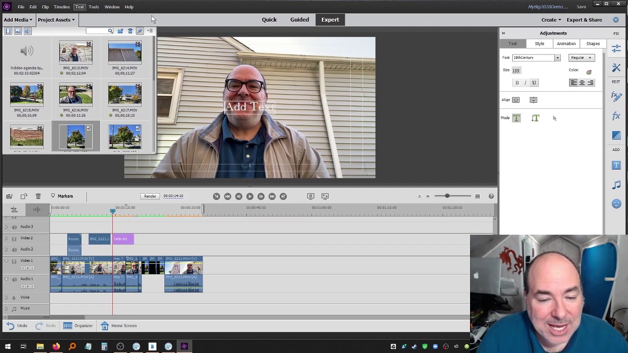 Video Editing in Premiere Elements 4/5