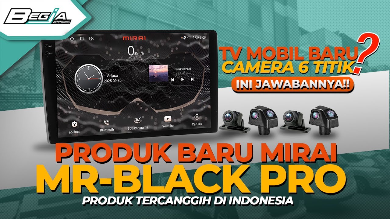 TV MOBIL BARU? CAMERA 6 TITIK? PRODUK BARU MIRAI [ MR-BLACK PRO ] PRODUK TERCANGGIH DI INDONESIA!