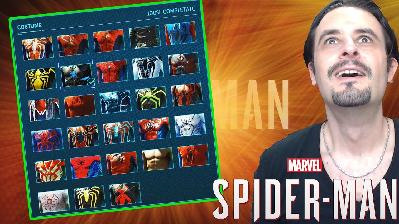 TUTTI I COSTUMI DI SPIDER-MAN - SPIDERMAN PS4 COSTUMES ITA ➤ PS4 Pro