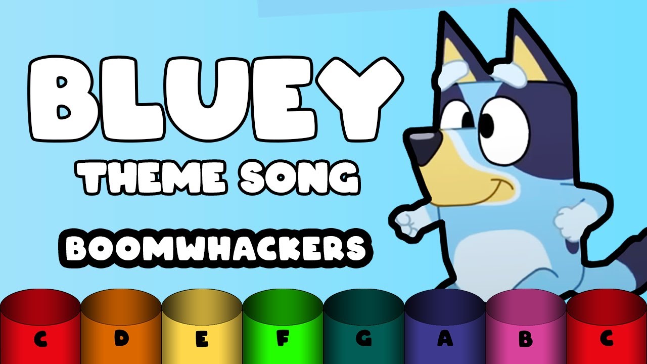 Bluey Theme Song - Boomwhacker Play Along [Easy]