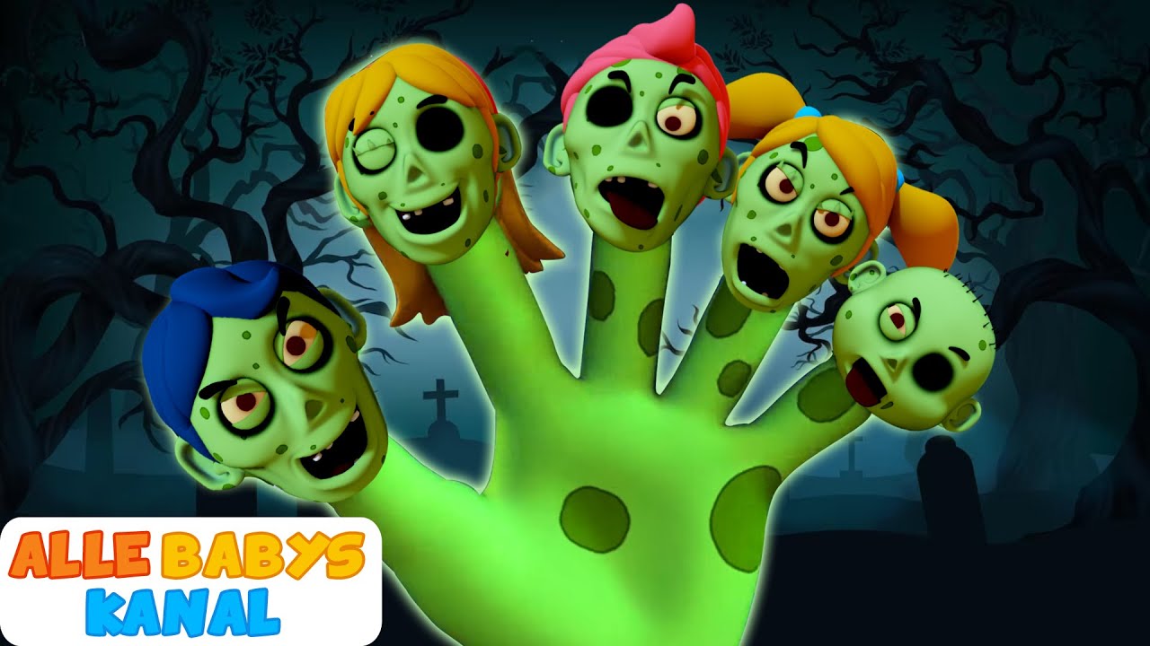 Papa Zombie, Mama Zombie &ndash; Halloween-Finger-Familienlied | ABC - Kinderlieder auf Deutsch