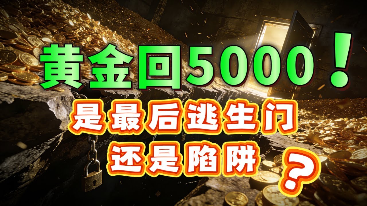 黄金重回5000！华尔街高喊6000是陷阱还是机会？不想被收割必看这三条保命铁律！#黄金 #黄金走势 #理财
