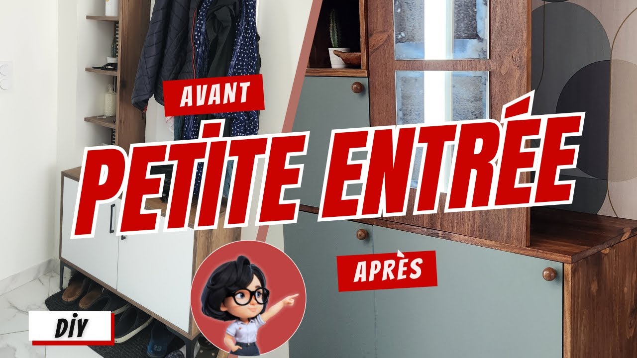 Je transforme mon entrée : Tuto meuble d'entrée sur‑mesure -400€ ( DIY complet)