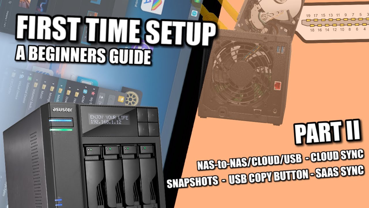 Asustor NAS Setup Guide 2022 #2 - Backups, NAS to NAS CLOUD USB SaaS Backups & Sync