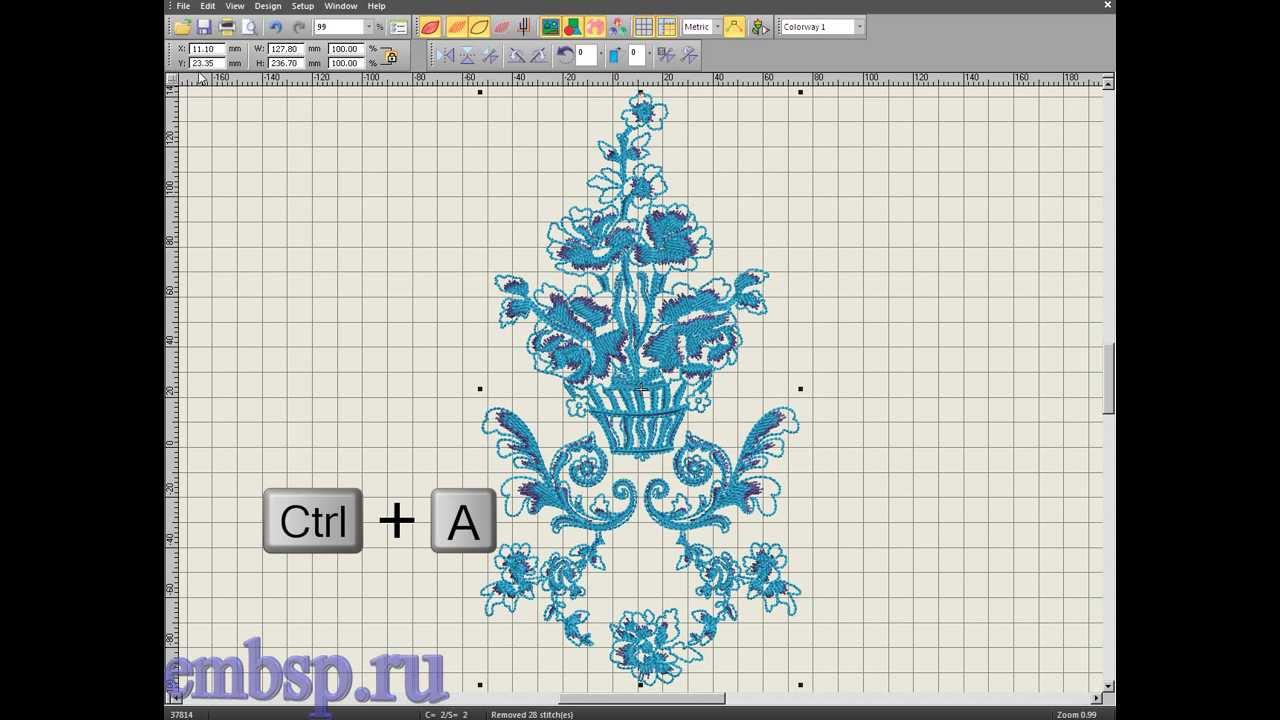 Wilcom EmbroideryStudio e4.2 уроки курсы Подготовка дизайна в Wilcom TrueSizer e3 0.