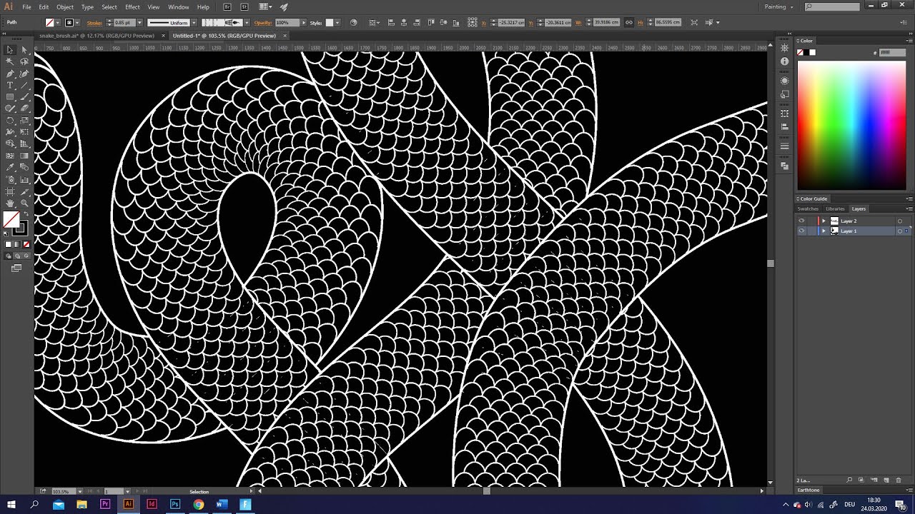 How to Draw a Snake | Adobe Illustrator Tutorial
