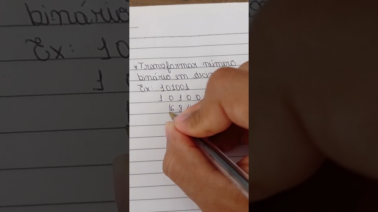✅COMO transformar BIN&Aacute;RIO em DECIMAL muito SIMPLES!