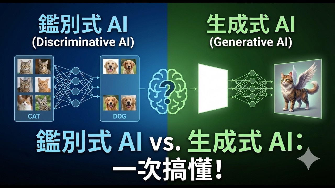 AI初級應用規劃師-科目一-4鑑別式AI與生成式AI概念｜考前衝刺總複習：6分鐘拿滿分！鑑別式 AI vs 生成式 AI 終極對決（適合通勤/運動收聽）
