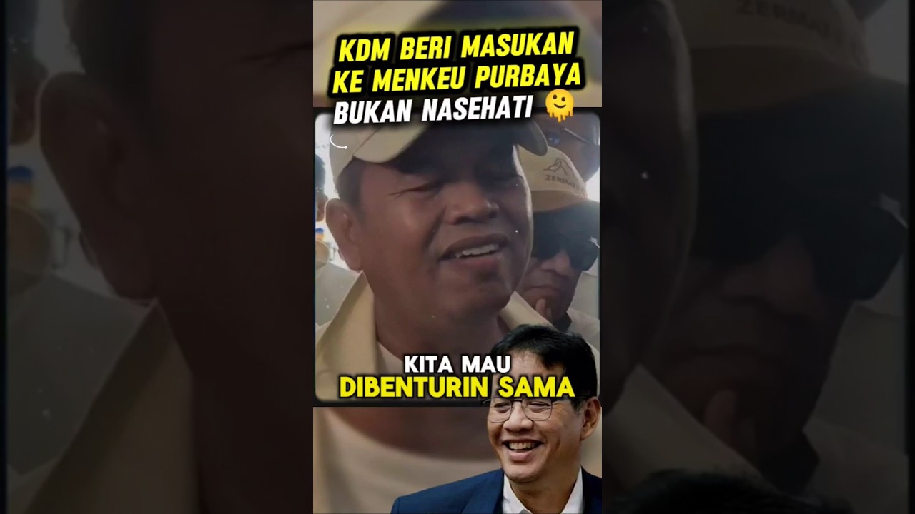 KDM Beri Masukan Ke Menkeu Purbaya Malah Dibilang Media Nasehati #kdm #dedimulyadi #menkeu #purbaya