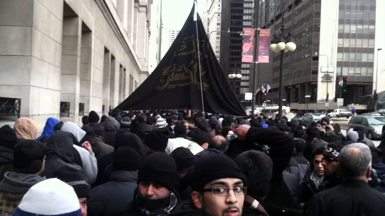 Ashura procession 2011 downtown chicago
