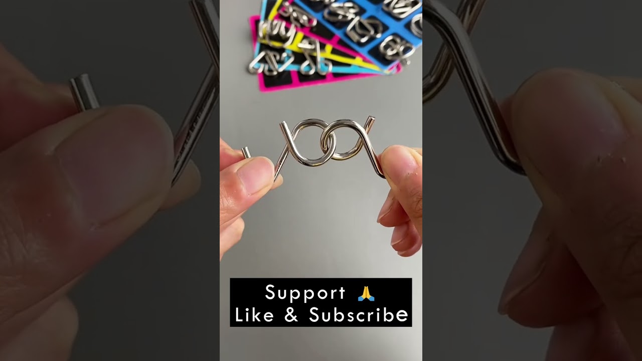 Mini Metal Ring Puzzles Magic unlocked #solve #puzzles #shorts