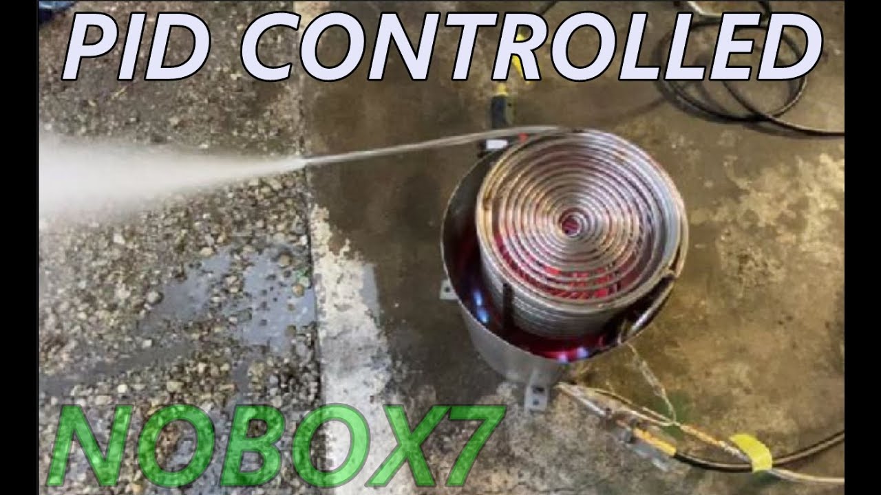 Mono tube boiler with temp control feedback loop