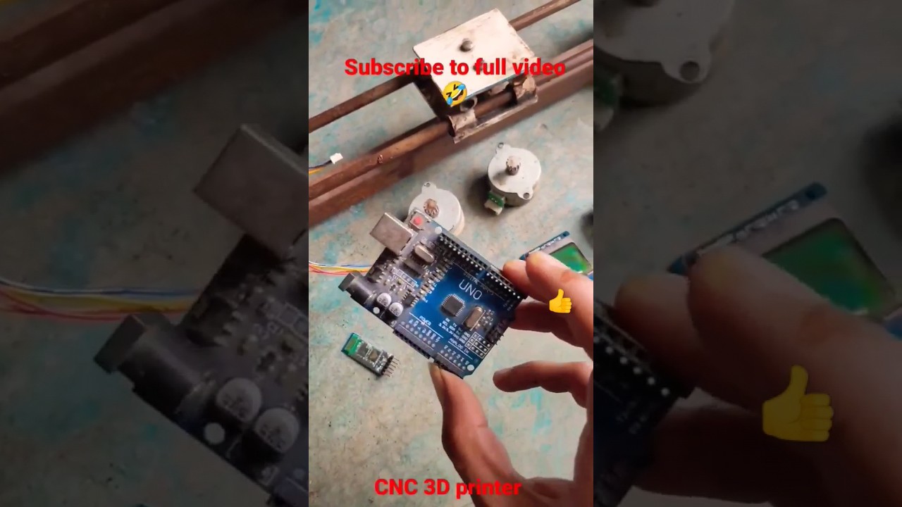 haw to make cnc machine with Arduino UNO | #arduino #diy #project #cnc #india #trend #youtubeshorts