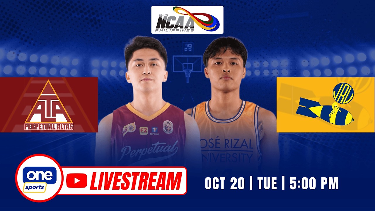 LIVE: PERPETUAL vs JRU | NCAA SEASON 102 MEN&rsquo;S BASKETBALL | OCT 20, 2026
