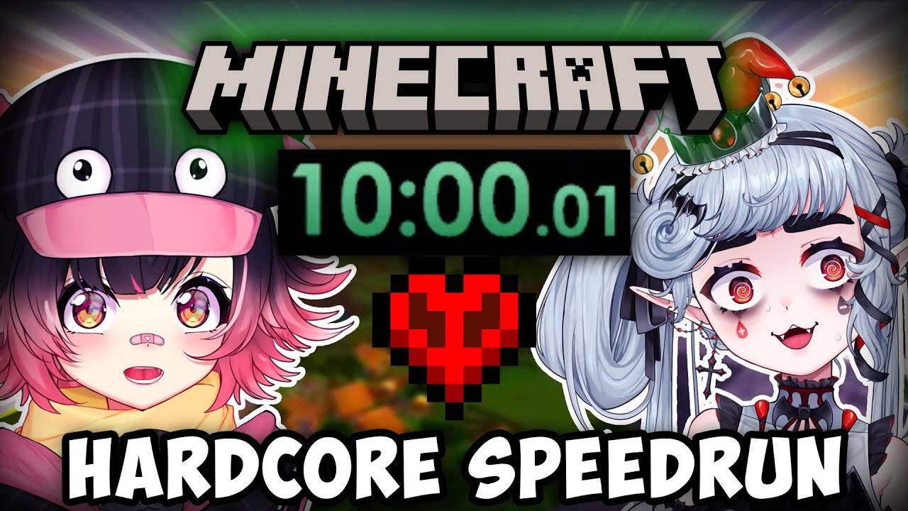 💔CAN 2 VTUBERS SPEEDRUN MINECRAFT HARDCORE?💔