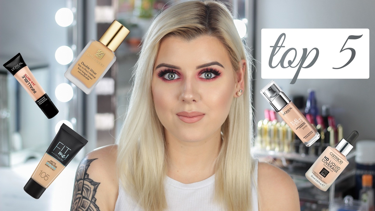 TOP 5 Podkładów do cery mieszanej i tłustej!