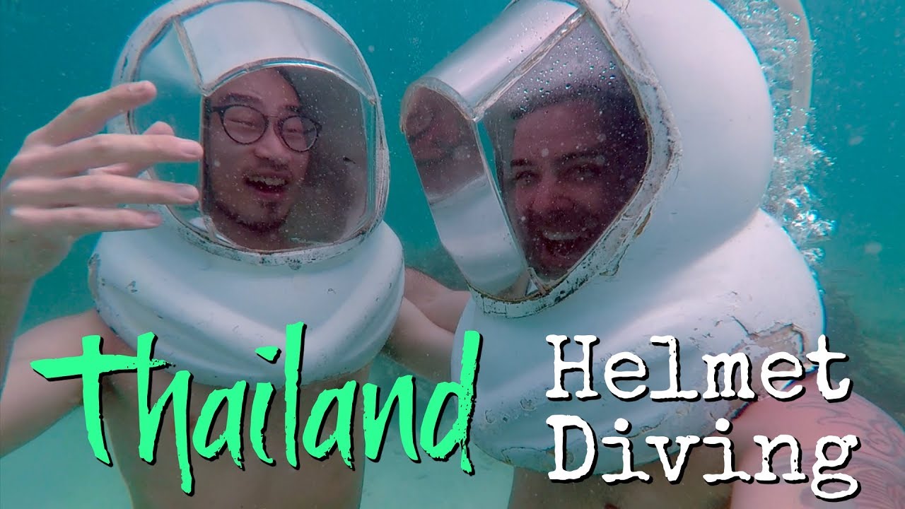 Phuket Thailand  // HELMET DIVING on CORAL ISLAND!