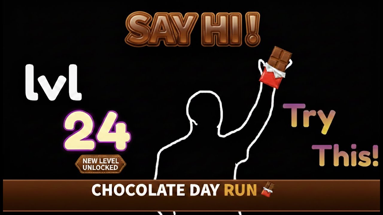 CHOCOLATE DAY RUN 🍫 Immersive Interactive Warm Up 🏆 Sweet Move Challenge!